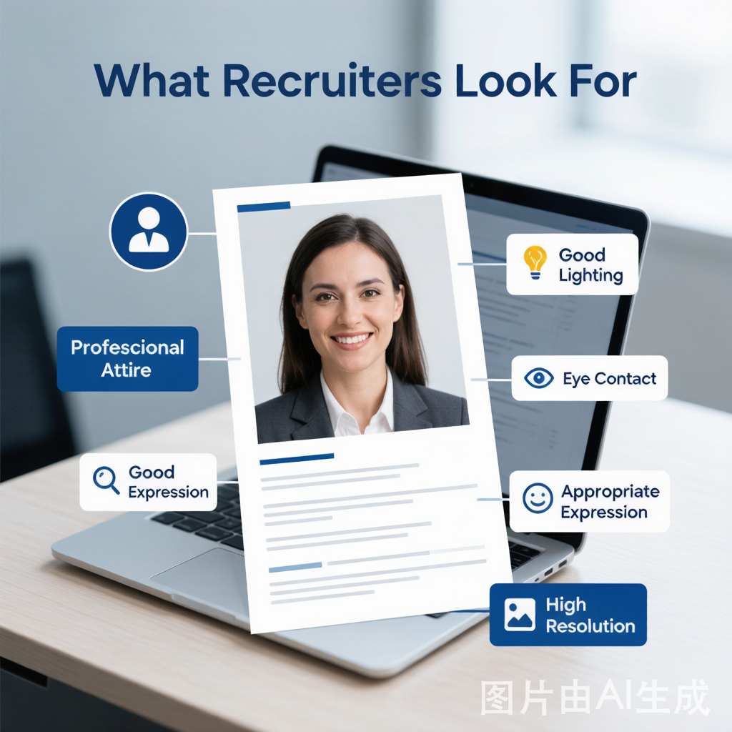Recruiter's checklist — key elements hiring managers evaluate in a resume photo